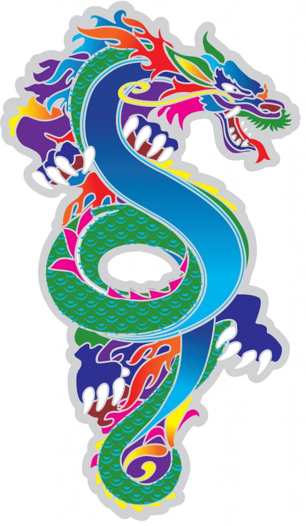 Raamsticker Draak