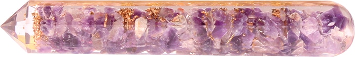 Orgonite Massage Wand Facet Amethist
