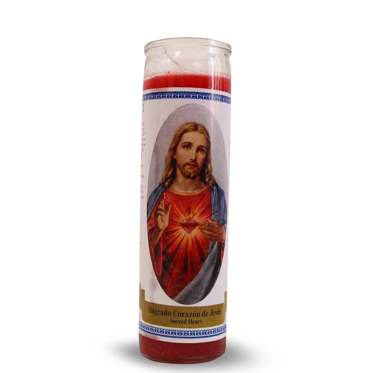 Bedrukte Kaars Sacred Heart