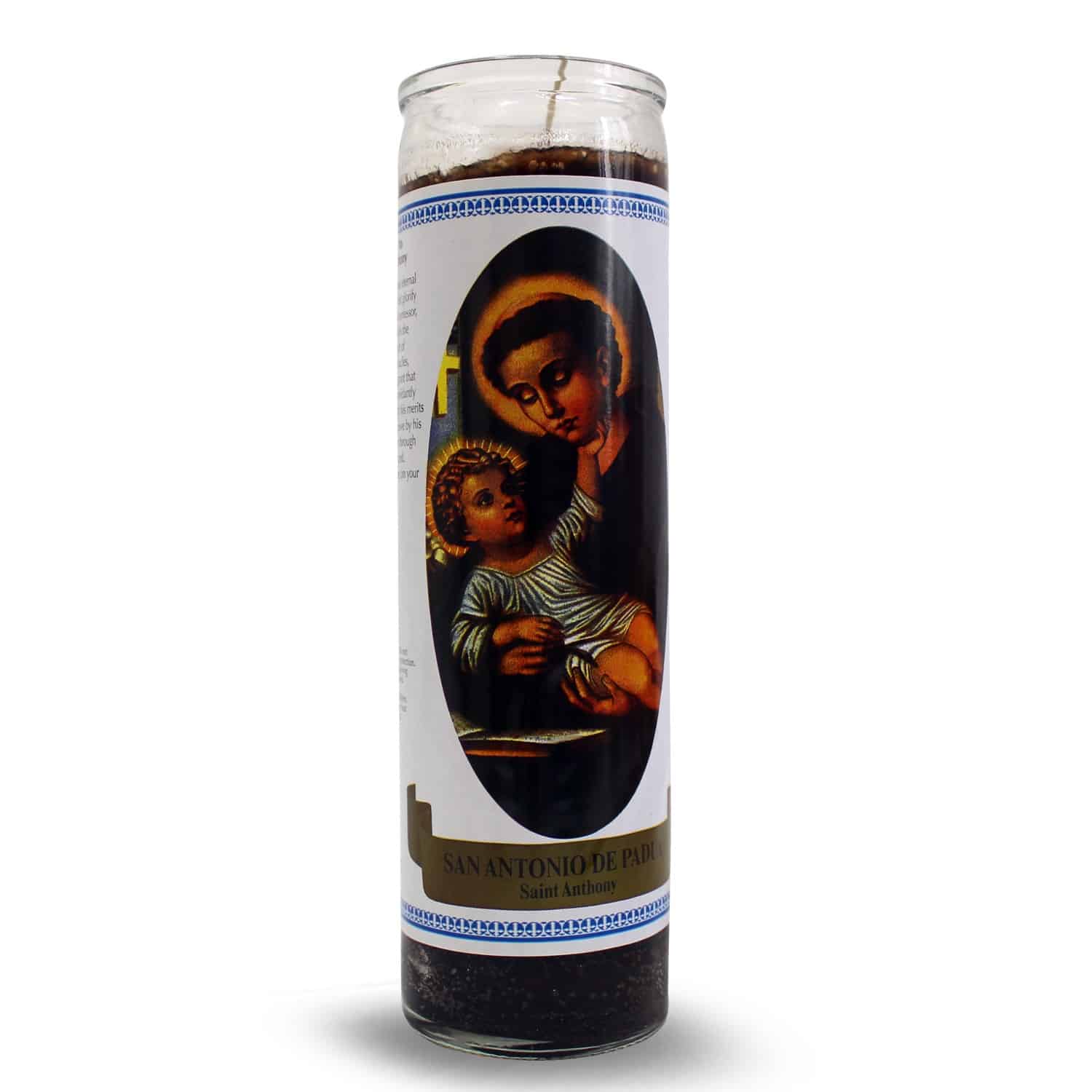 Gebedskaars Heilige Antonius van Padua (20 cm)