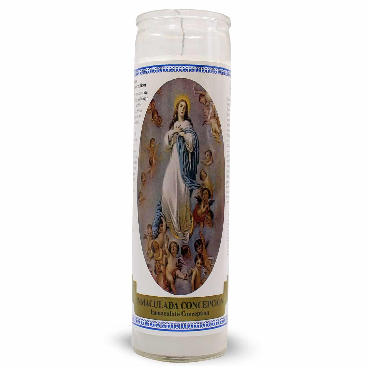 Bedrukte Kaars Immaculate Conception