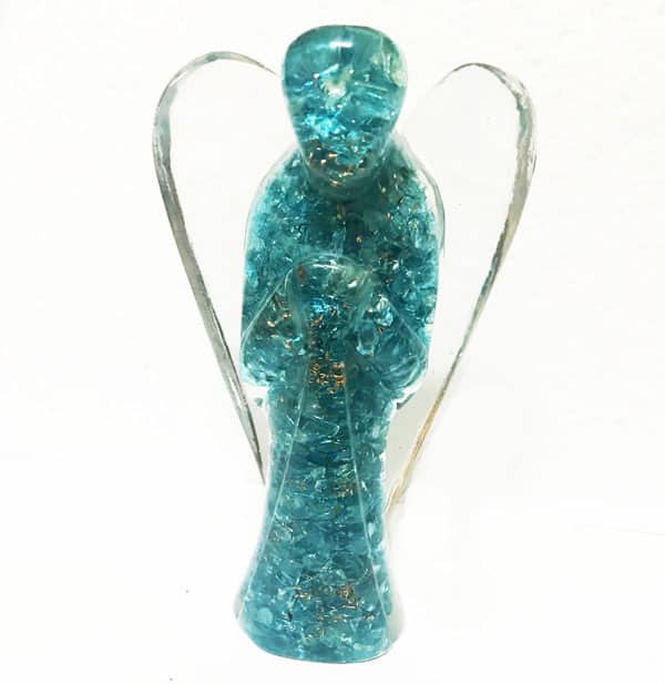 Orgone Edelsteen Engel Blauwe Topaas (12 cm)