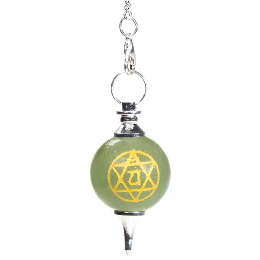 Pendel Edelsteen Groene Aventurijn 4e Chakra Anahata