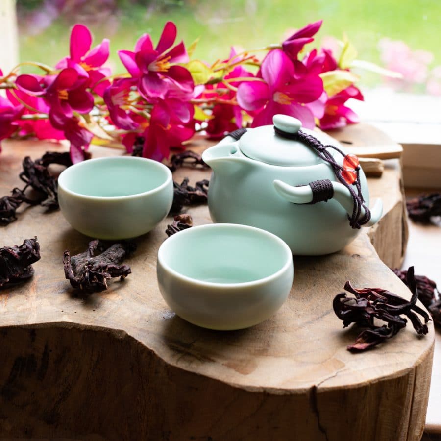 Traditionele Chinese Thee Set Mintgroen