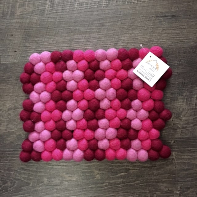 Vilten Onderzetter (Roze)