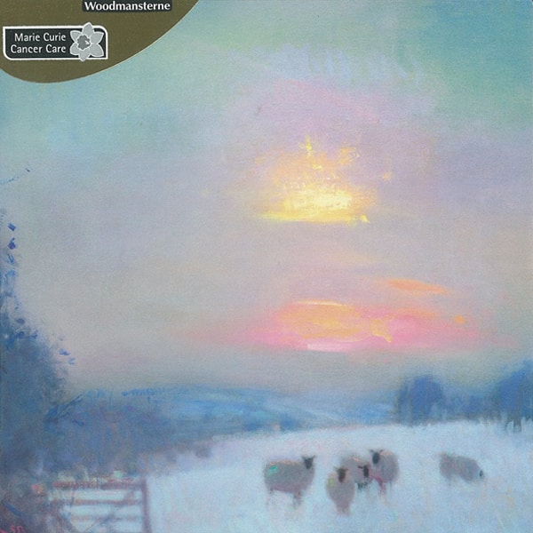 Kerstkaart - Schapen in Sneeuwlandschap (Set van 5)