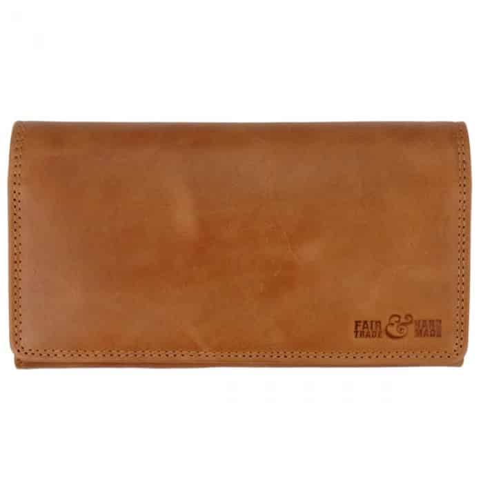Portemonnee Lady Vintage Kamelenleer Bruin