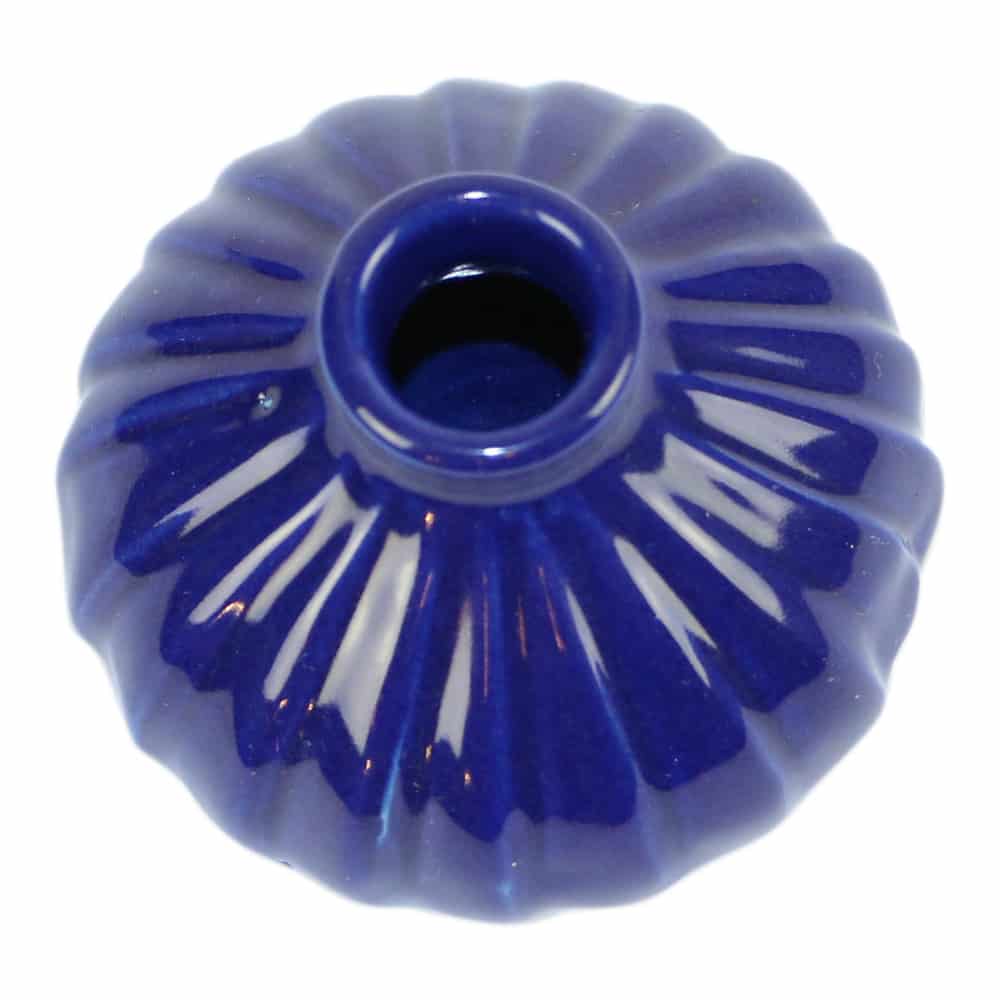 Vaas Keramiek Blad Blauw Extra Small