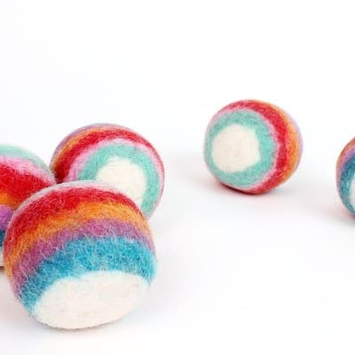 Vilten Jongleer Ballen Pastel Kleuren