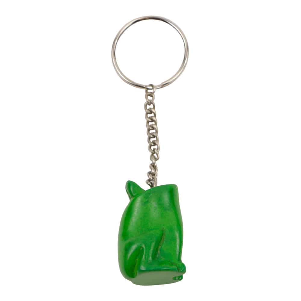 Zeepsteen Sleutelhanger Kikker (Groen)