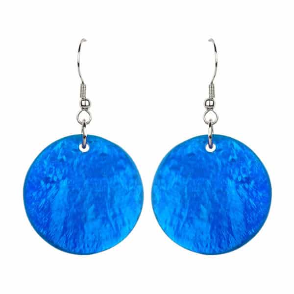 Oorhangers Capiz Schelpen Blauw