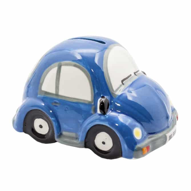 Spaarpot Keramiek Kever Blauw (15 cm)