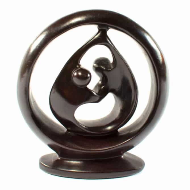 Beeld Polystone Dansend Paar (17 cm)