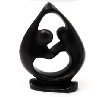 Beeld Polystone Dansend Paar (14 cm)