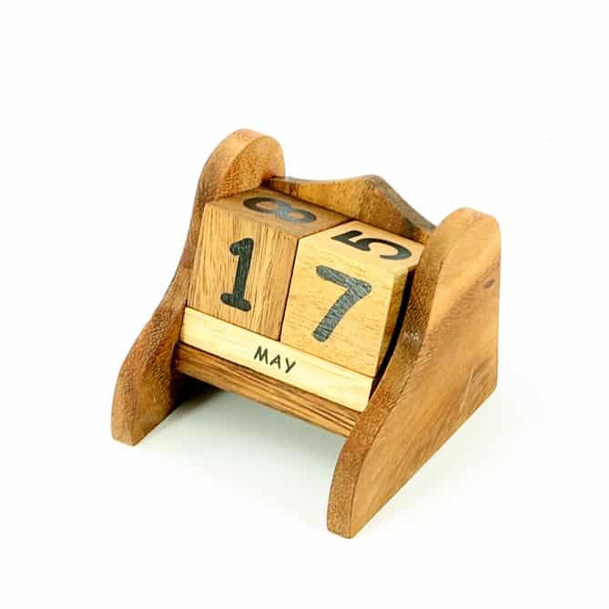 Kalender Houten Blokken
