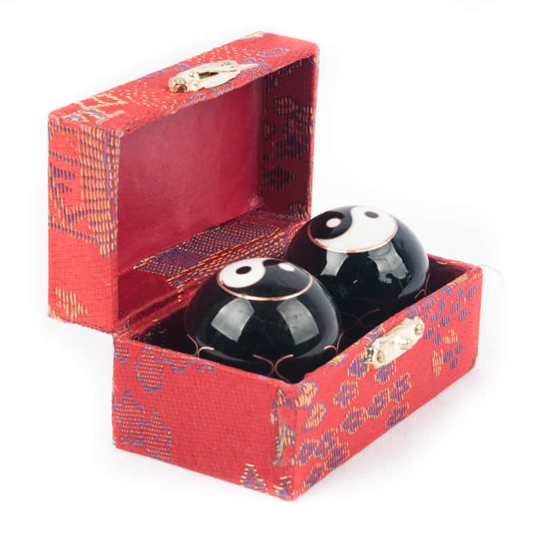 meridiaan kogels yin yang in doosje spiru