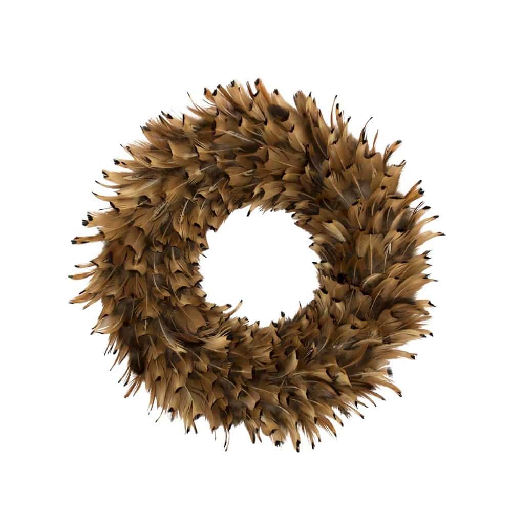 Decoratieve Verenkrans Fazant Natuur (29 cm)