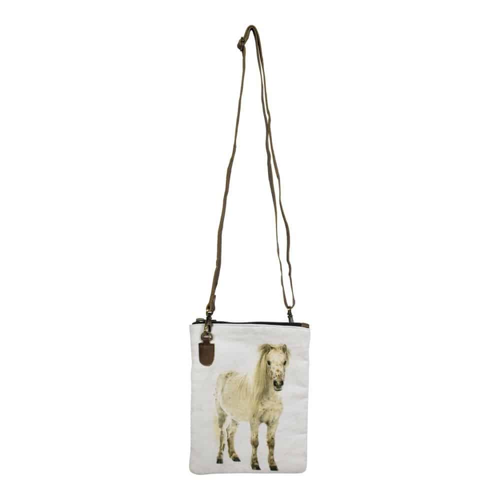 Canvas Crossbody Tas Pony (23 x 18 cm)