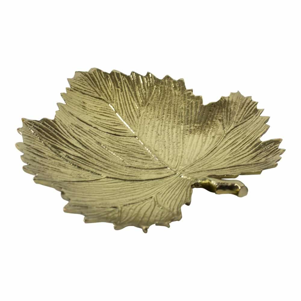 Aluminium Schaaltje Blad Esdoorn (24 x 21,5 cm)