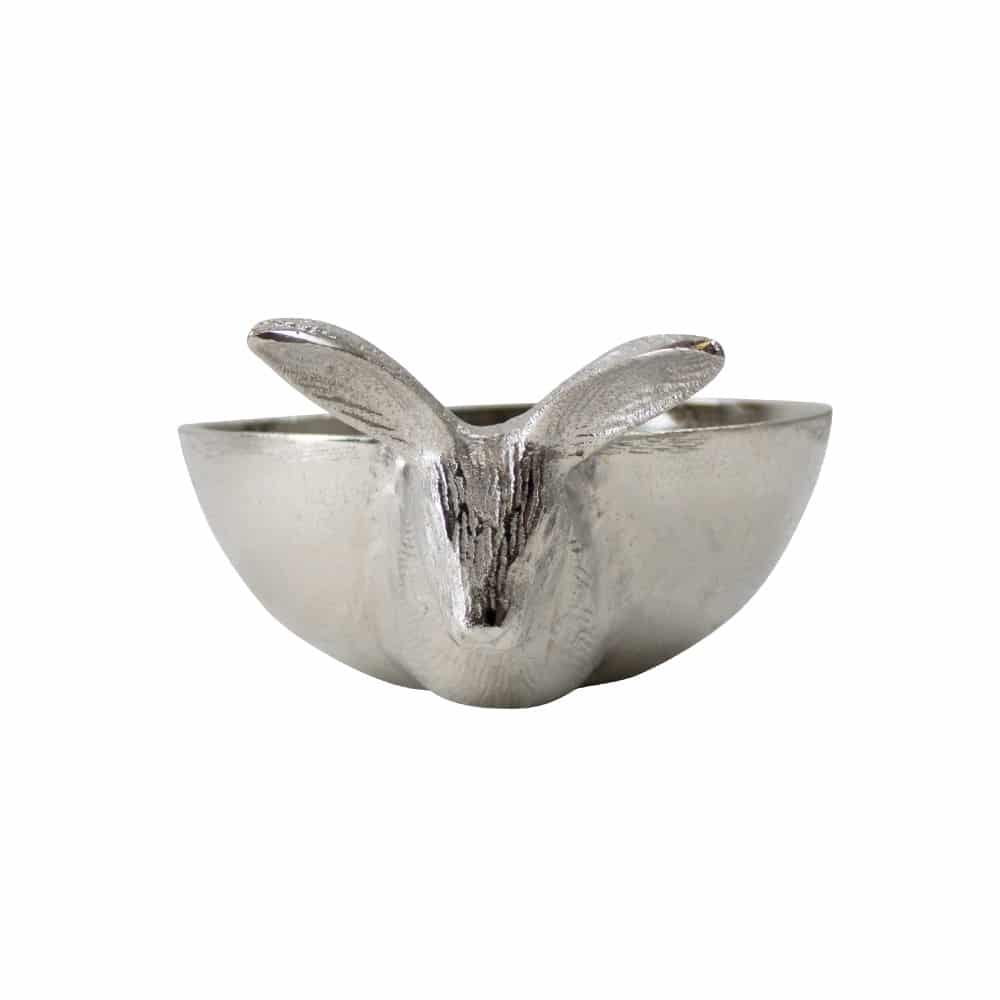 Aluminium Schaal Konijn Rond (22 x 16 cm)