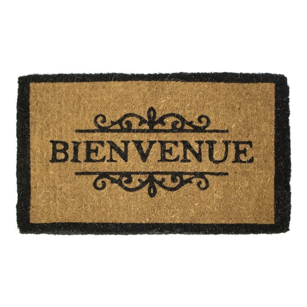 Handgeweven Kokosmat Bienvenue (75 x 45 cm)