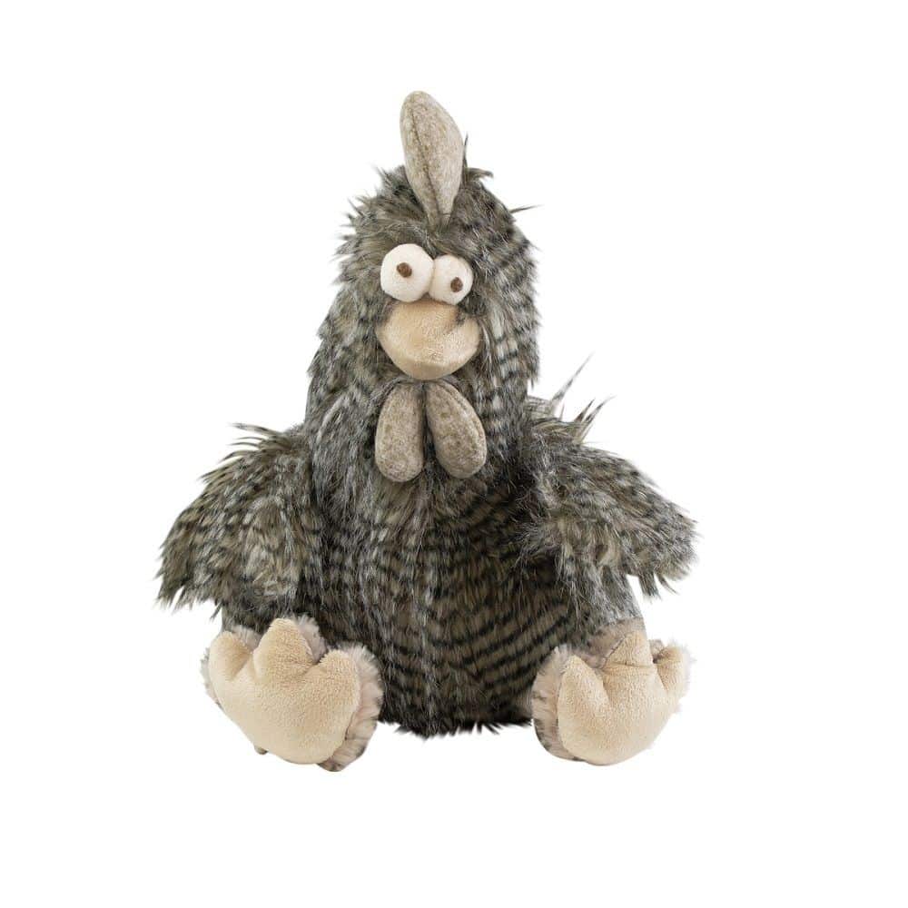 knuffel langhaar haan grijs 21cm - een knuffel in de corona tijd!