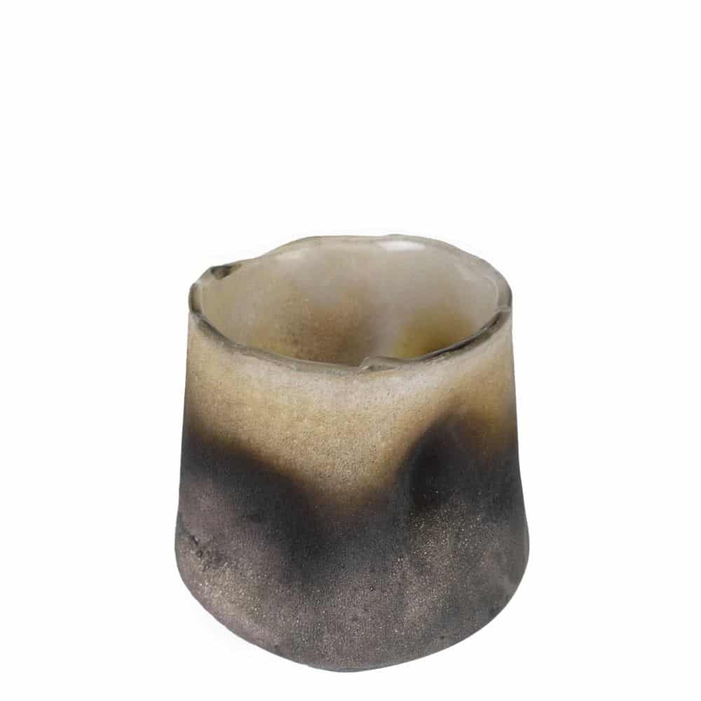 Waxinelichthouder van Handgeblazen Glas Lila (10,5 x 9,5 cm)