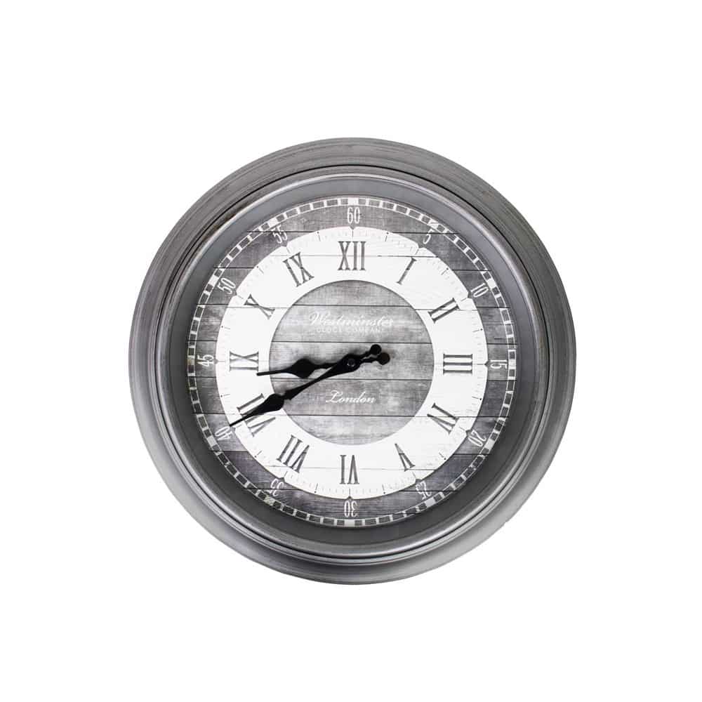 Bruine Wandklok Engelse Stijl (30,5 cm)