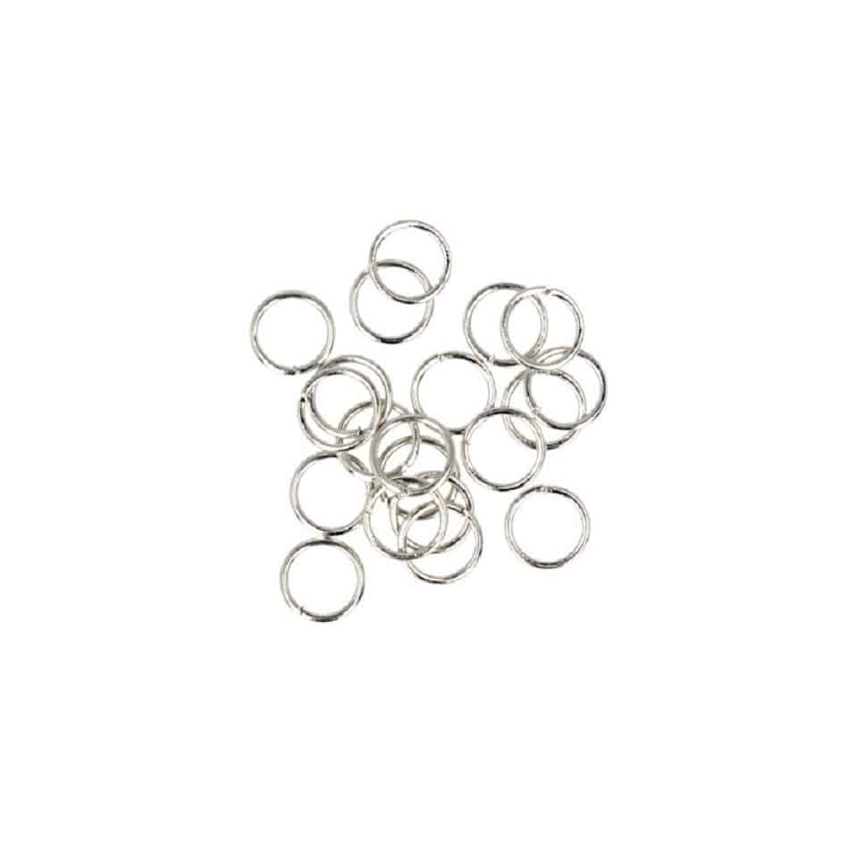 Zilverkleurige Buigringen - 5 x 0,7 mm (20 stuks)