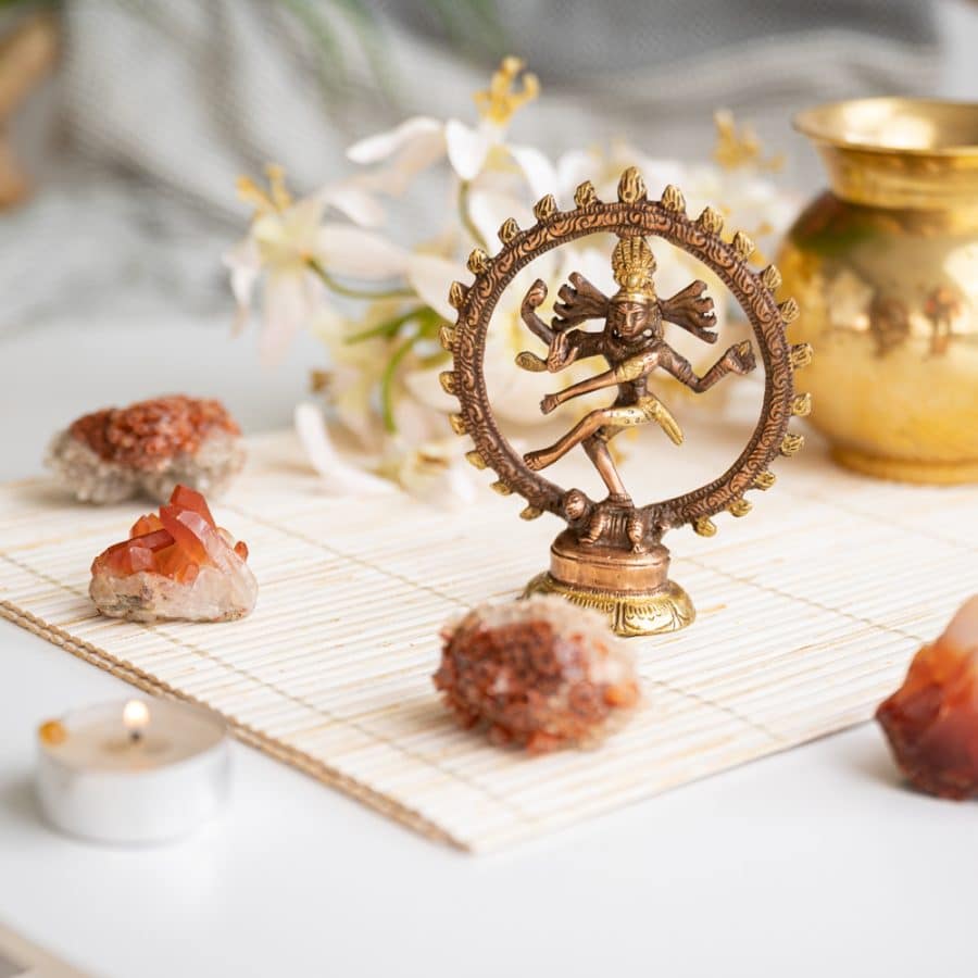 shiva nataraja messing 10 cm
