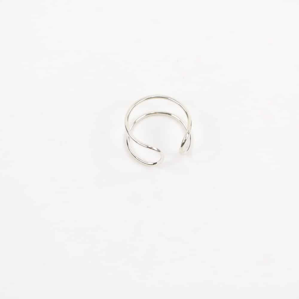 Zilveren Ring "Paralelo" Maat 18 (Sterling Zilver 925)