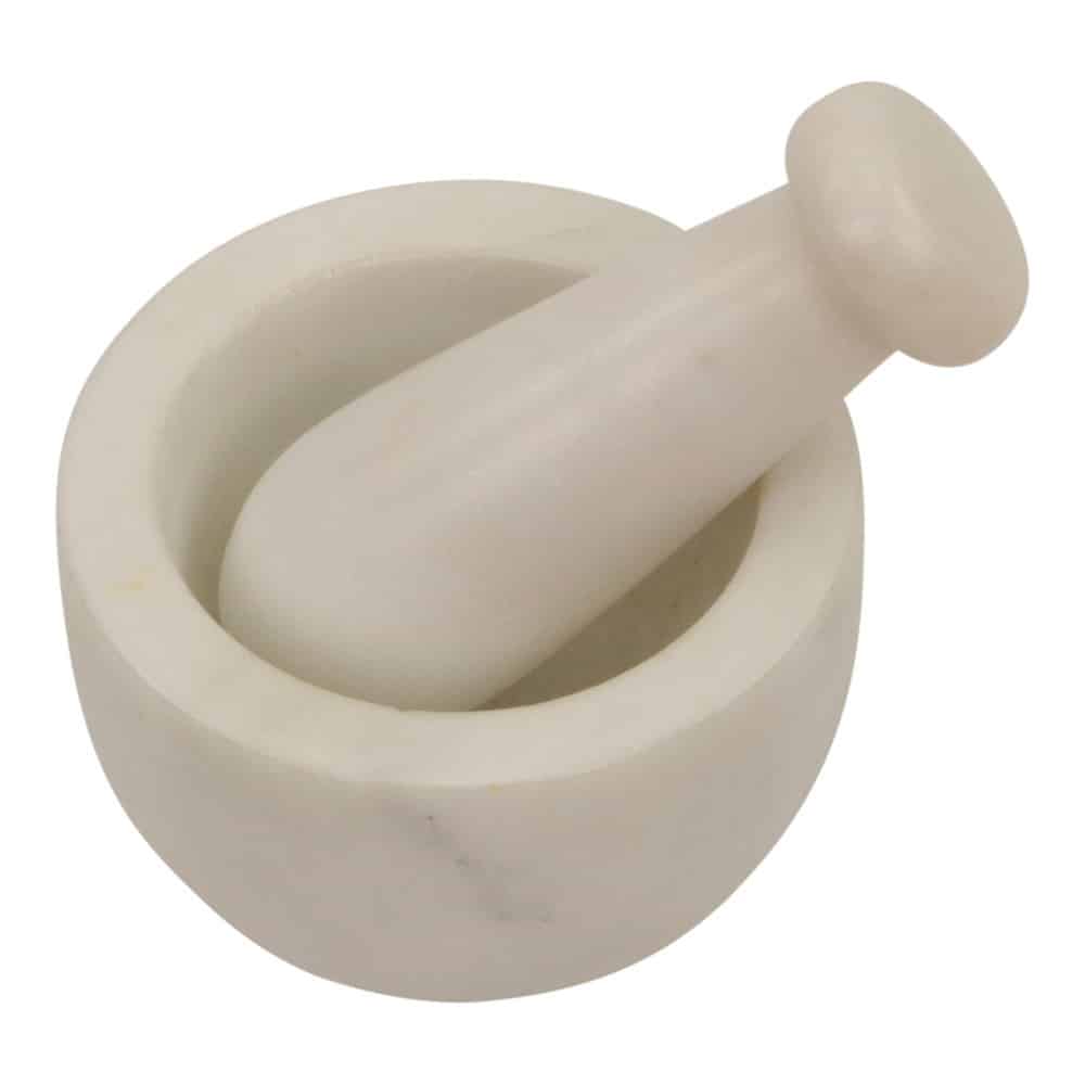 Witte marmeren Vijzel (Small)