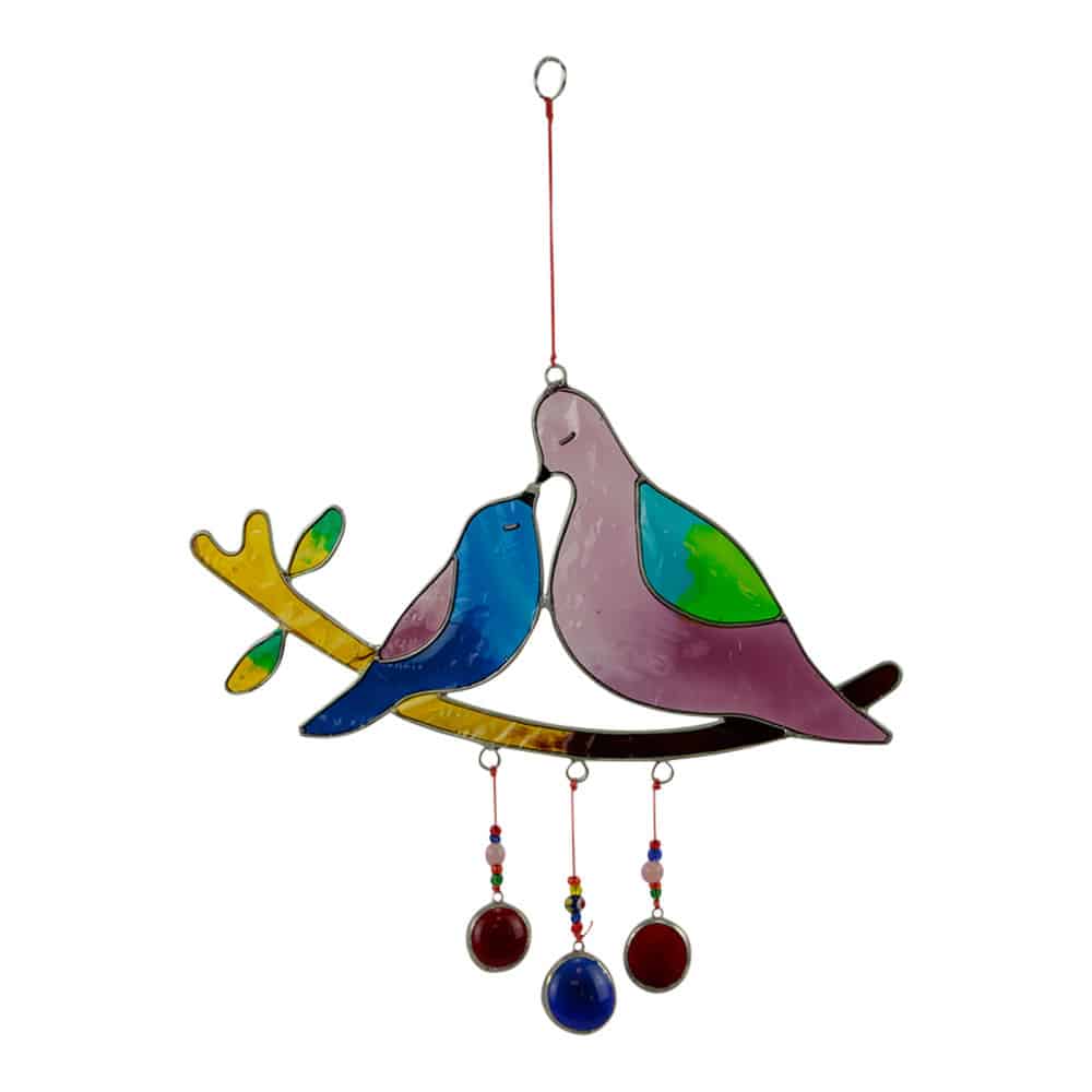 Raamdecoratie Vogels op Tak Large