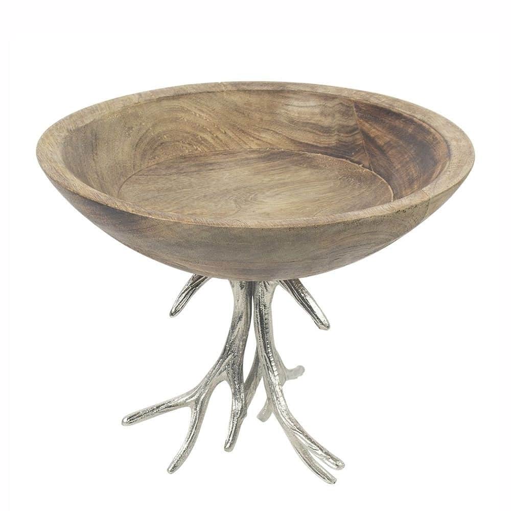 Schaal van Mangohout op Gewei (30 cm)