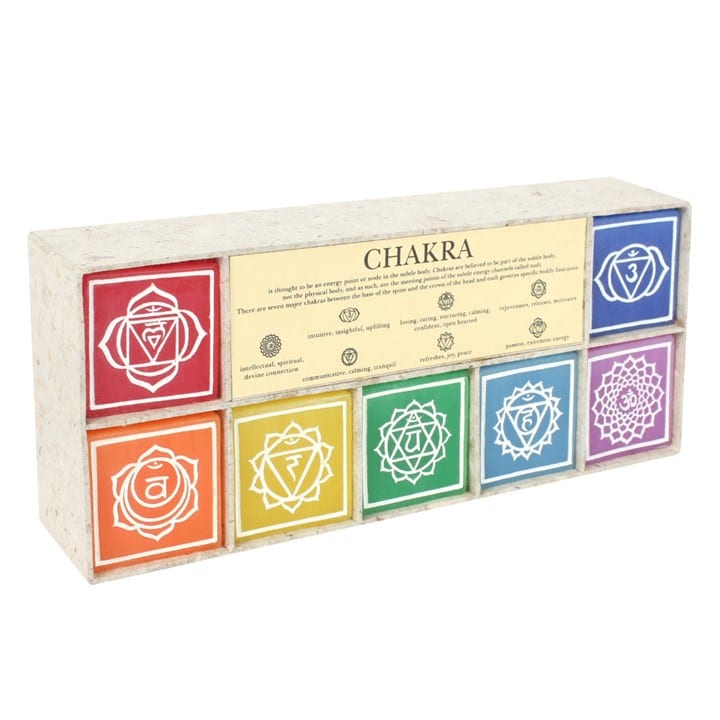 Ongeparfumeerde Chakra Kaarsen (Set van 7)