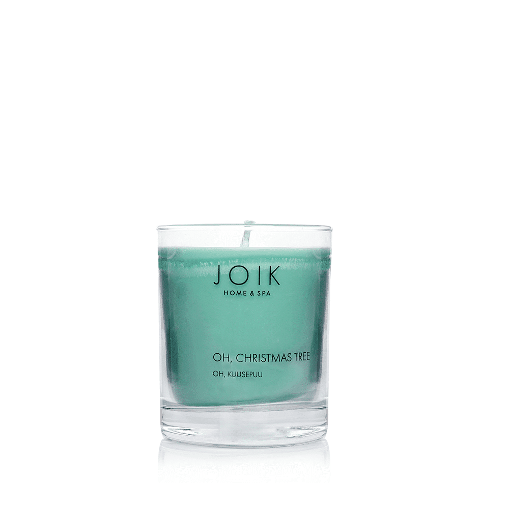 Geurkaars in Glas &apos;Oh, Christmas Tree&apos; - Soja Was Vegan (145 gram)