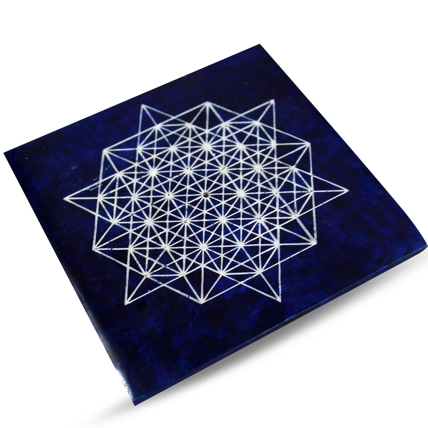 Wierook Brander Metraton Kubus Blauw - 10 cm