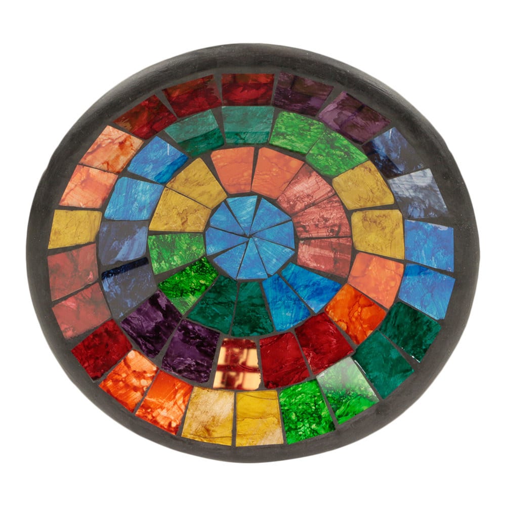 Schaal van Mozaïek Regenboogkleuren (20,5 x 20,5 x 6 cm)
