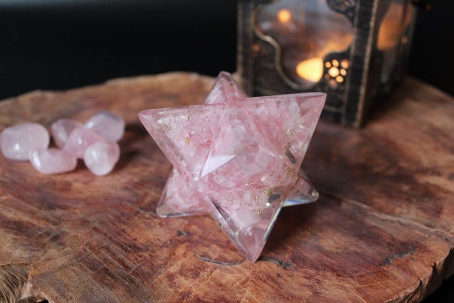 orgoniet rozenkwarts merkaba