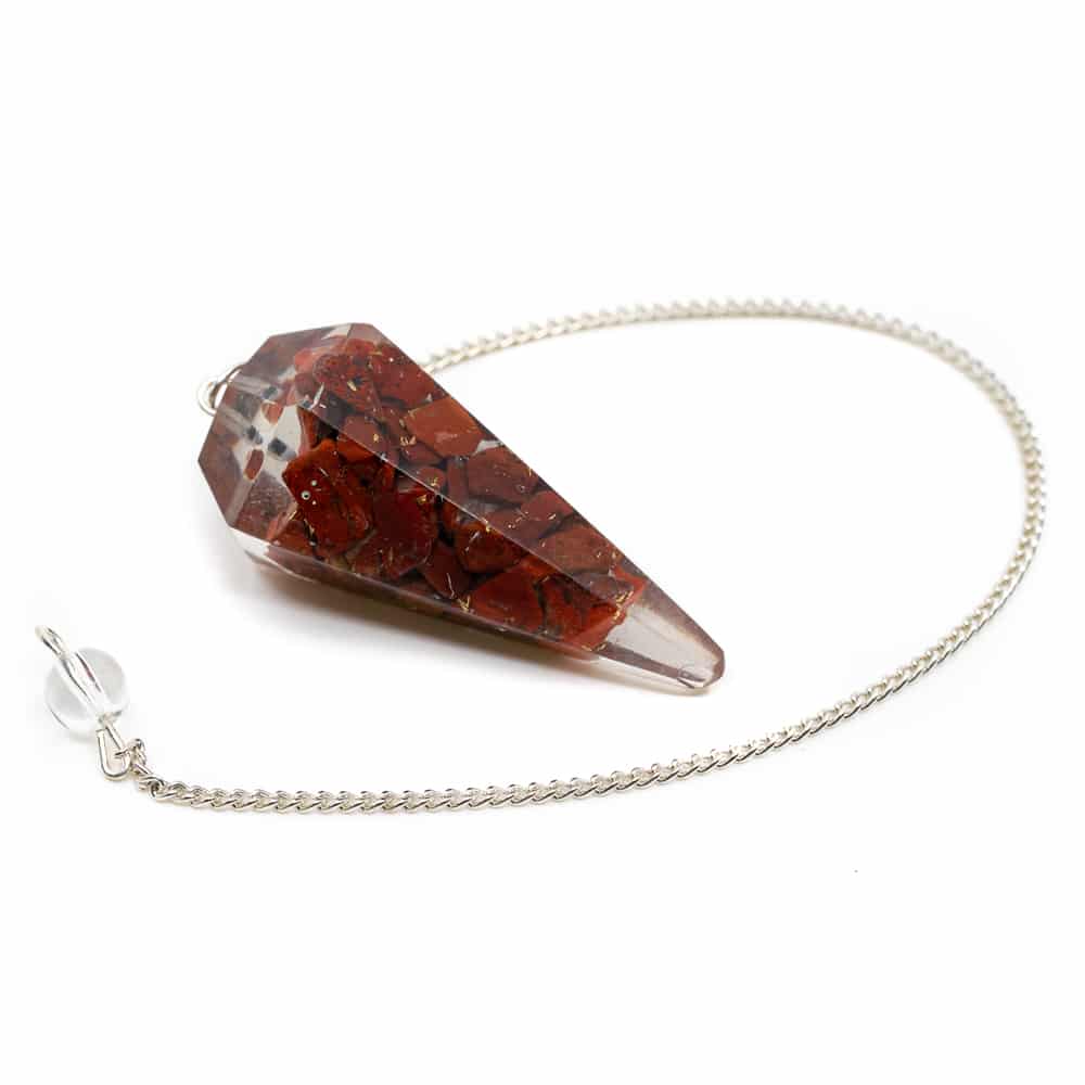 Pendel Orgone – Rode Jaspis
