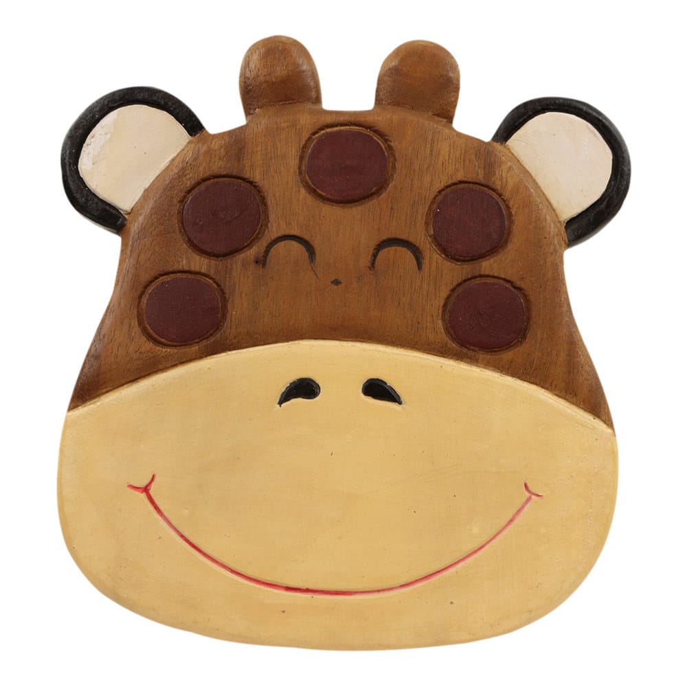 Kinderkrukje Giraffe Naturel (Acaciahout)