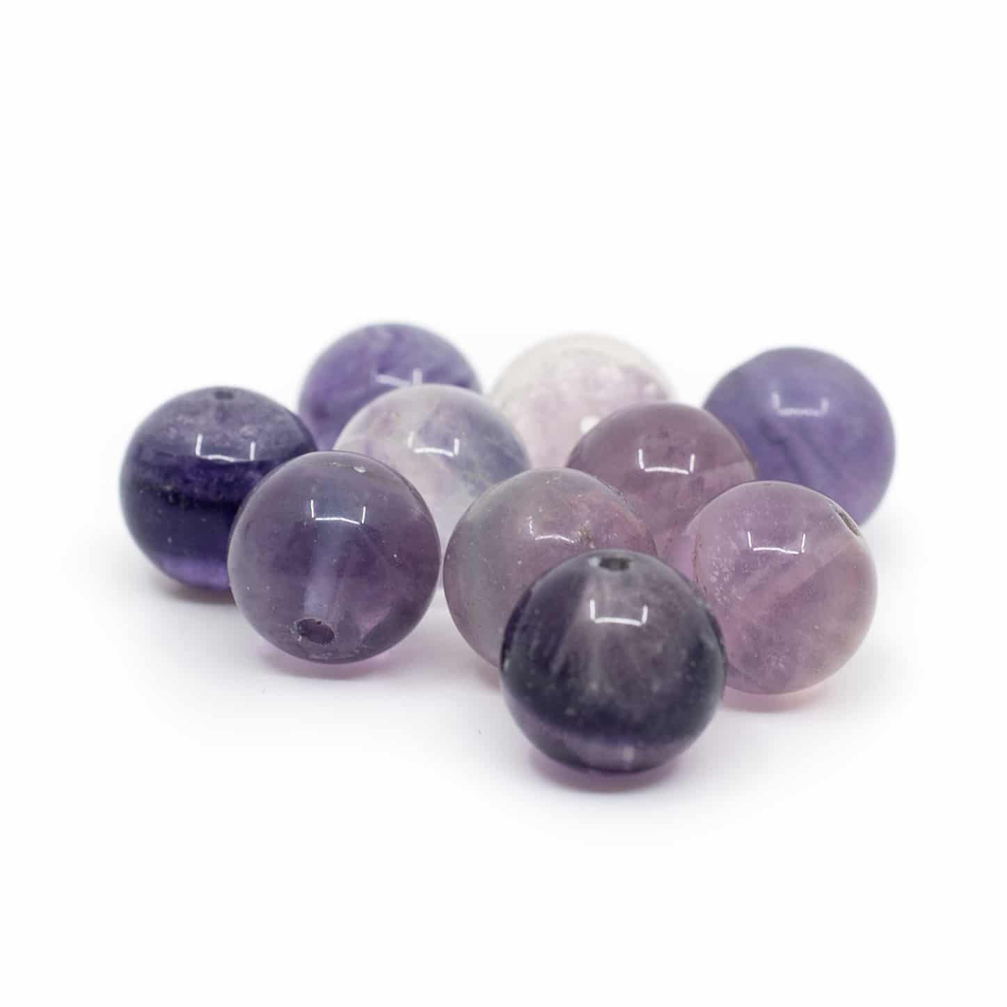 Edelsteen Losse Kralen Fluoriet – 10 stuks (10 mm)