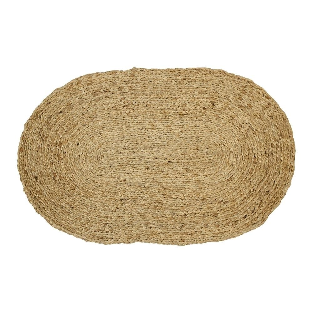 Jute Deurmat Ovaal (75 cm)