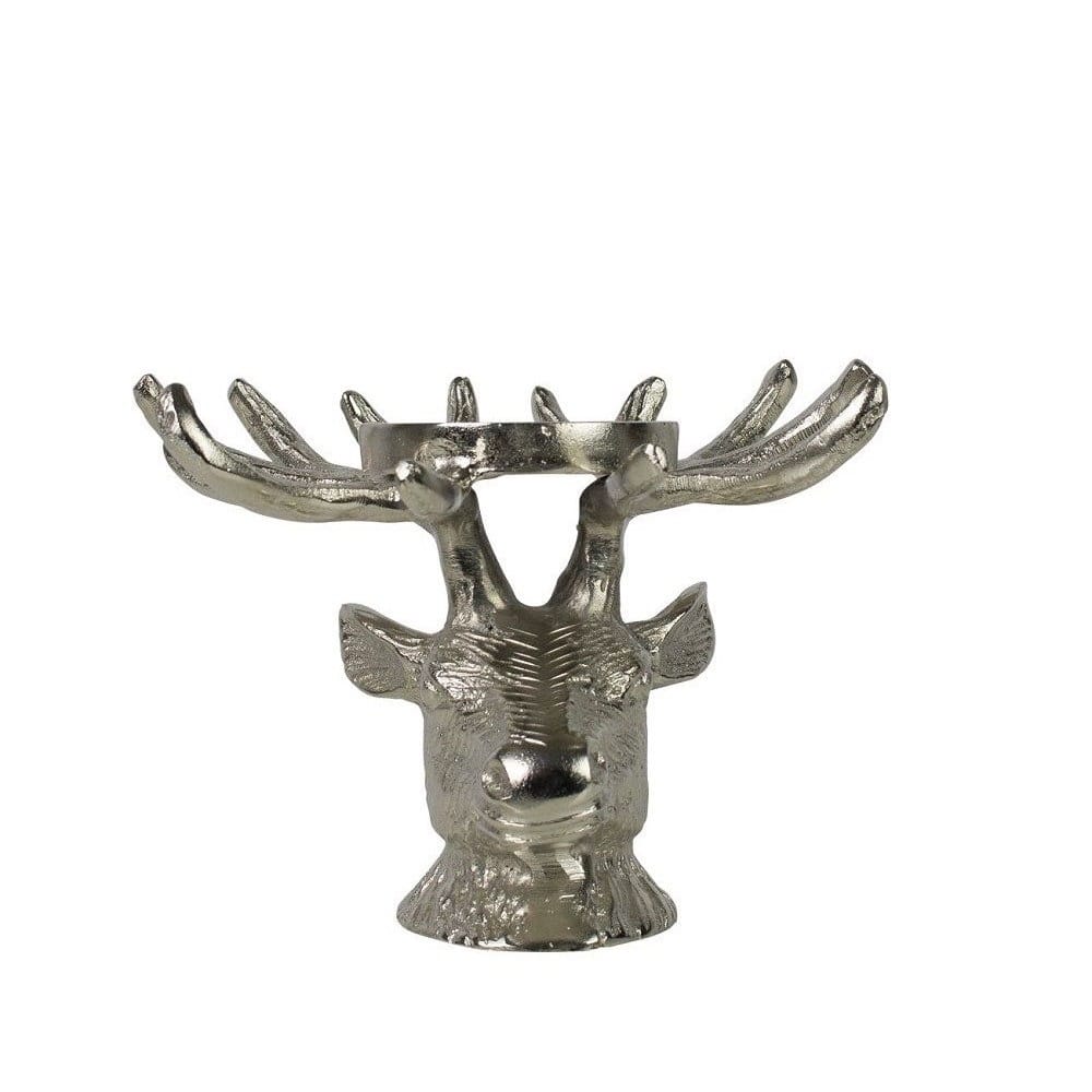 Aluminium Kandelaar Hert (21 cm)