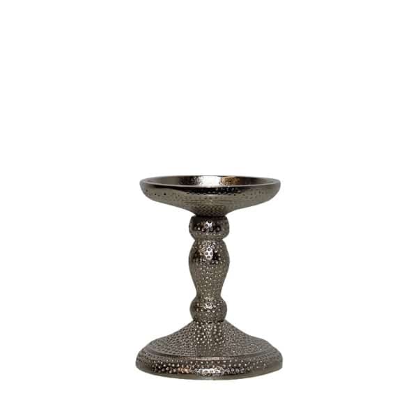 Brede Aluminium Kandelaar (12 cm)