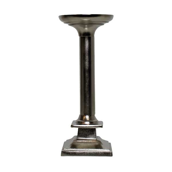 Vierkante Aluminium Kandelaar (22 cm)