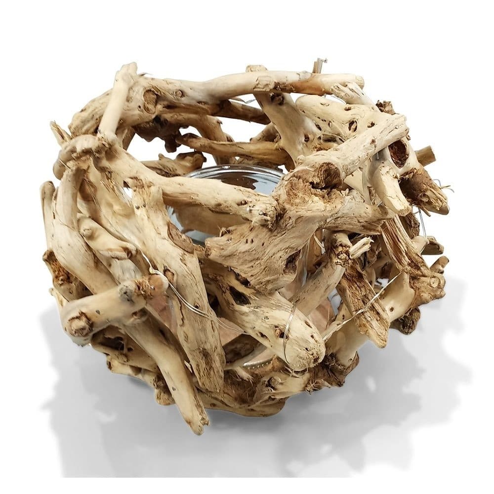 Drijfhout Bol Windlicht (16 cm)