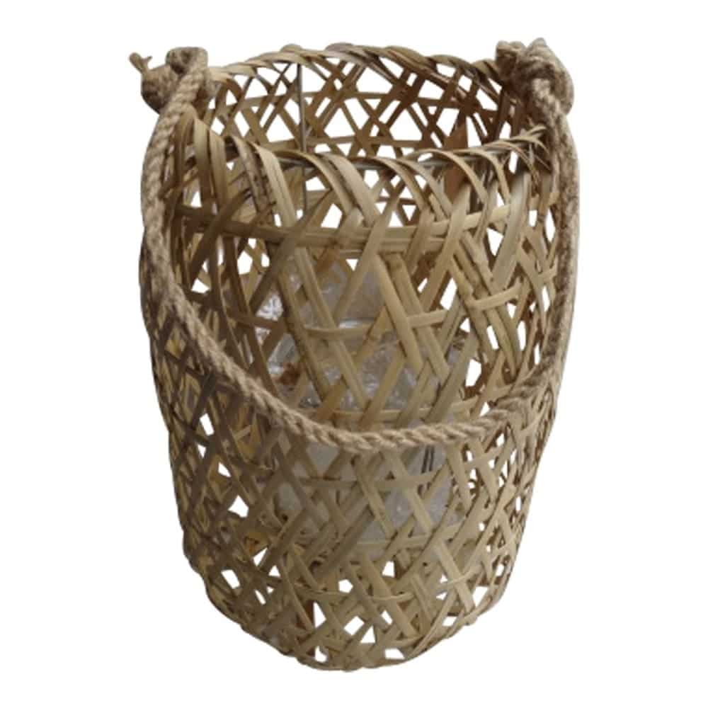 Bamboe Windlicht (39 cm)