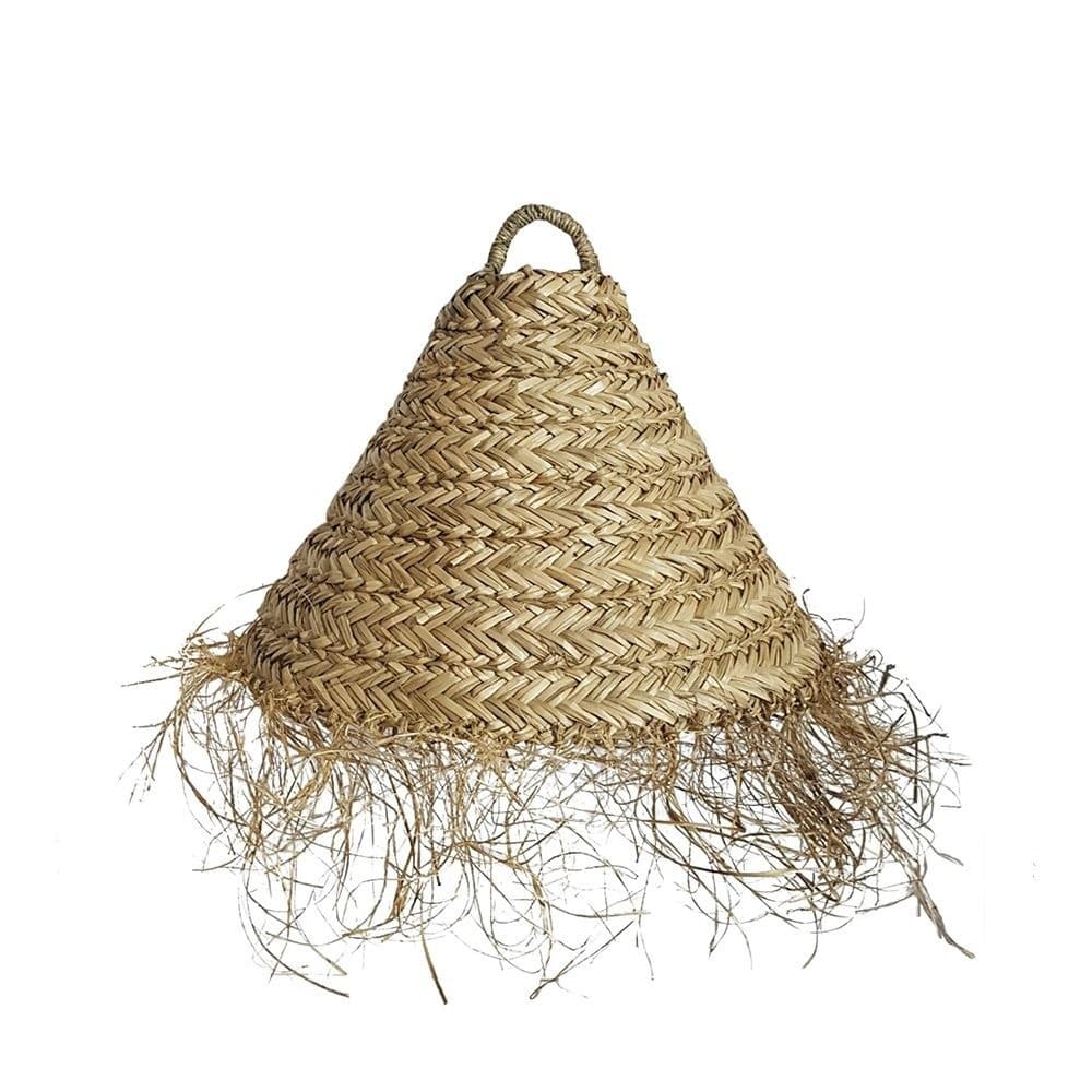 Zeegras Lampenkap Hangend met Rafels (32 cm)