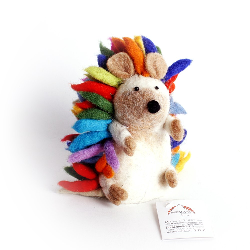 Vilten Eierwarmer Grote Egel Multicolor